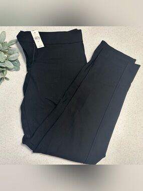 NWT LOFT Marisa Black Dress Trouser Pants Women’s Size 8 Tall